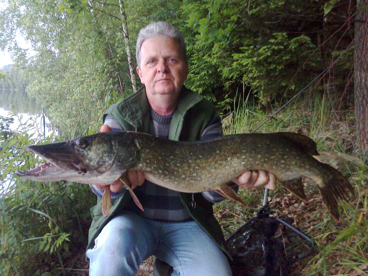 Jirka Papok - Trnávka 16.6. 2011 - štika 83 cm, 4,5 kg