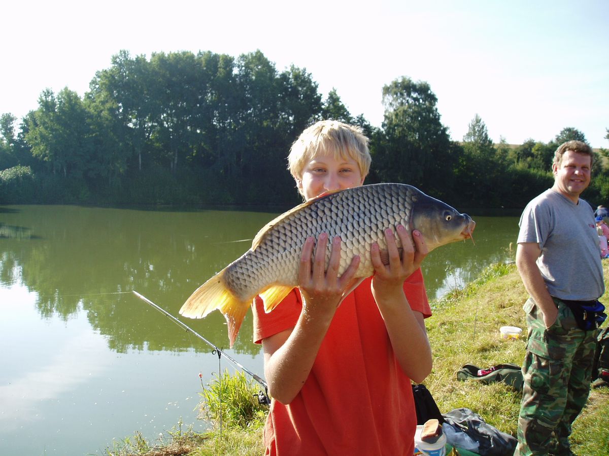 33 největší úlovek - kapr 60 cm